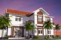 Thiết kế kiến trúc nhà vườn 2 tầng đẹp tại Văn Giang